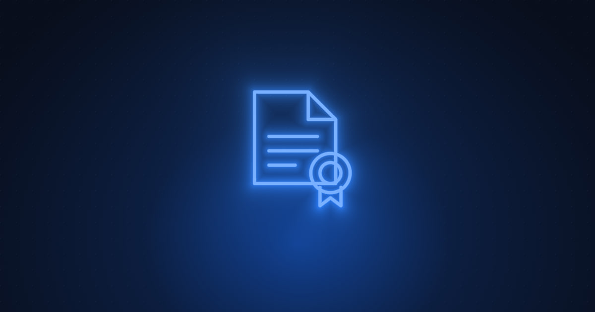 KVKK & Compliance category cover — a sealed document icon on a dark navy background