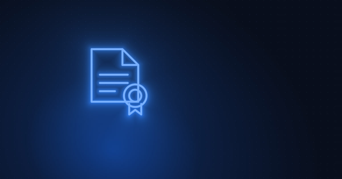 KVKK & Compliance category cover — a sealed document icon on a dark navy background