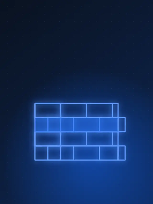 A layered protection icon representing a firewall